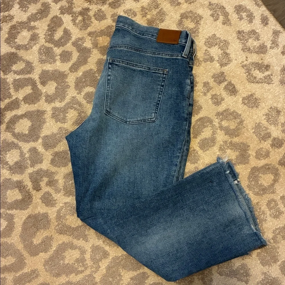 J. Crew Demi Boot Crop Jeans Raw Hem Size 32